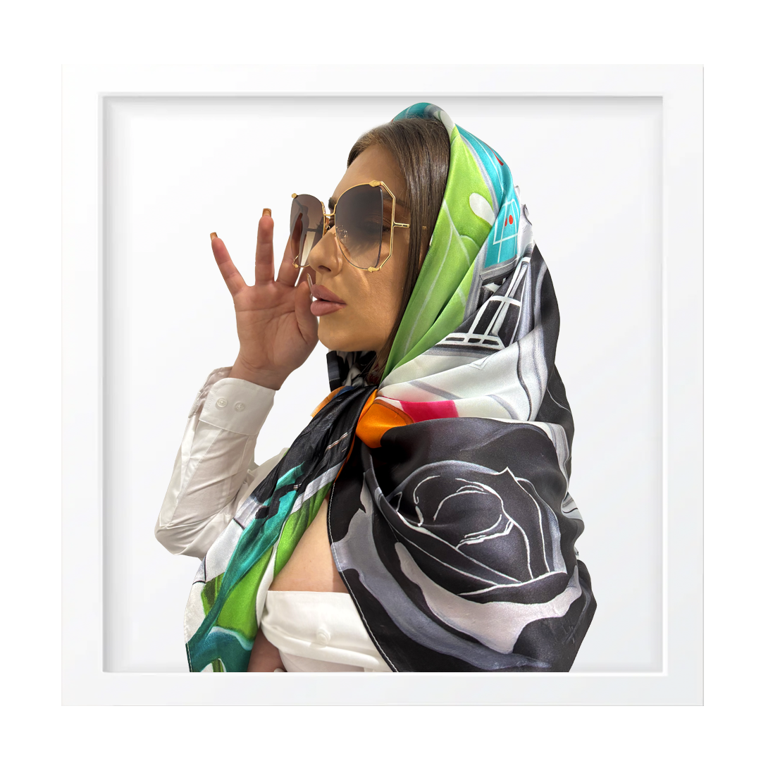 "Musical Paradise" Silk Scarf