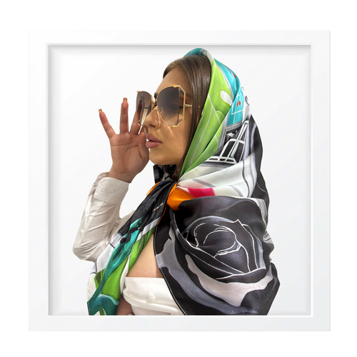 "Musical Paradise" Silk Scarf