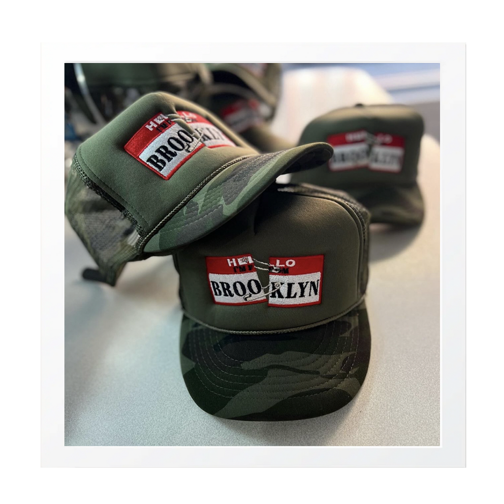 "Hello I'm From Brooklyn" Embroidered Trucker Hat