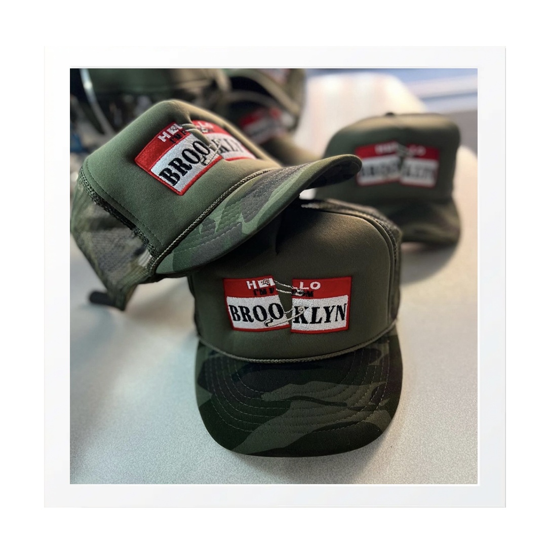 "Hello I'm From Brooklyn" Embroidered Trucker Hat